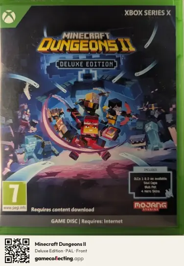 Minecraft Dungeons II Xbox Series X, PAL box front