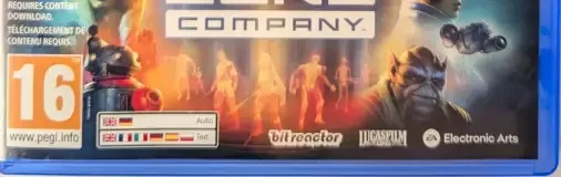 Star Wars Zero Company, the PEGI square on its front