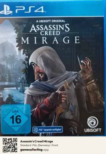 Assassin's Creed Mirage PlayStation 4, Germany box front
