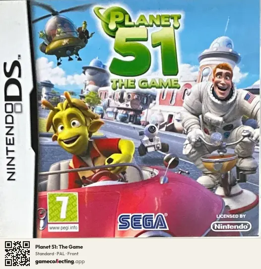 Planet 51: The Game Nintendo DS, PAL box front