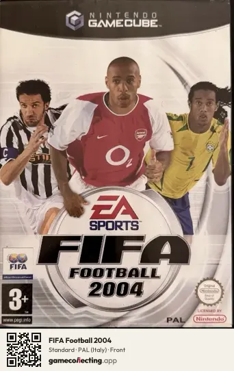 FIFA Football 2004 Nintendo GameCube, Italy box front