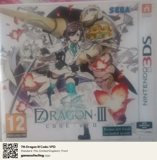 7th Dragon III Code: VFD Nintendo 3DS, United Kingdom box front