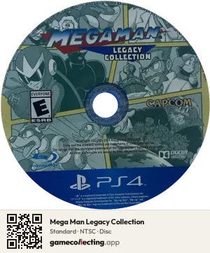 Mega Man Legacy Collection PlayStation 4, NTSC disc