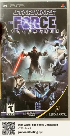 Star Wars: The Force Unleashed PlayStation Portable, NTSC box front