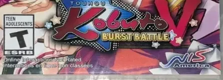 Touhou Kobuto V: Burst Battle, the ESRB box on its front