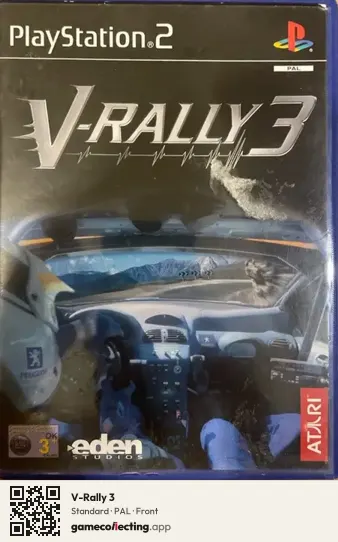V-Rally 3 PlayStation 2, PAL box front