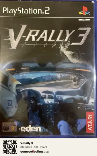 V-Rally 3 PlayStation 2, PAL box front