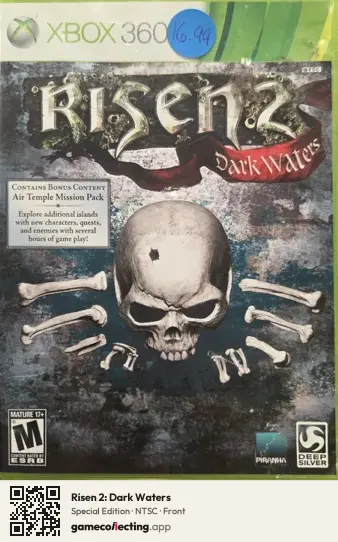 Risen 2: Dark Waters Xbox 360, NTSC box front