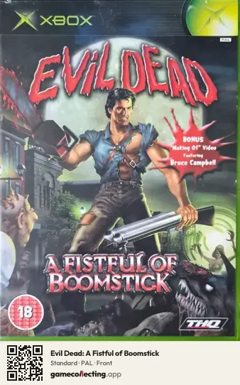 Evil Dead: A Fistful of Boomstick Xbox, PAL box front