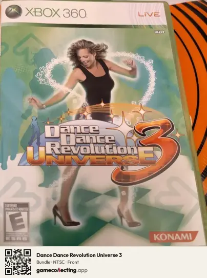 Dance Dance Revolution Universe 3 Xbox 360, NTSC box front
