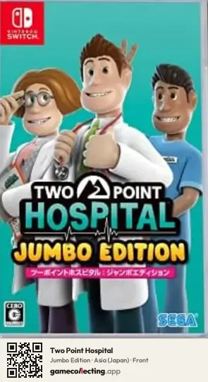 Two Point Hospital Nintendo Switch, Asia box front