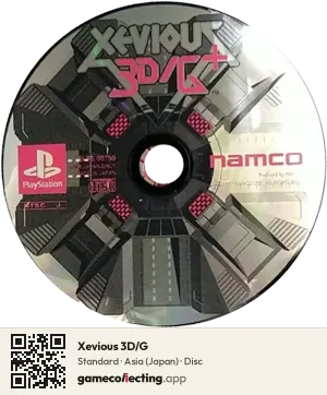 Xevious 3D/G PlayStation, Asia disc