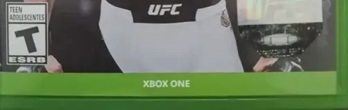 EA Sports UFC 3, the ESRB box on its front