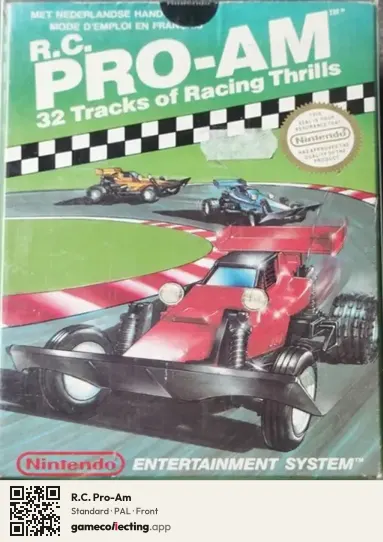 R.C. Pro-Am Nintendo Entertainment System, PAL box front