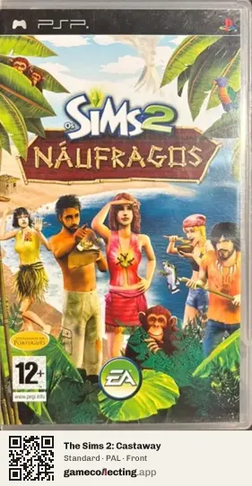 The Sims 2: Castaway PlayStation Portable, PAL box front