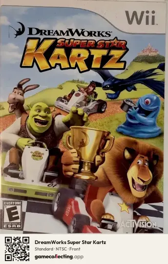 DreamWorks Super Star Kartz Nintendo Wii, NTSC box front