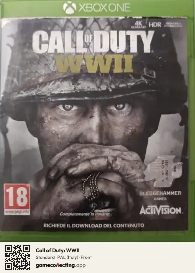 Call of Duty: WWII Xbox One, Italy box front