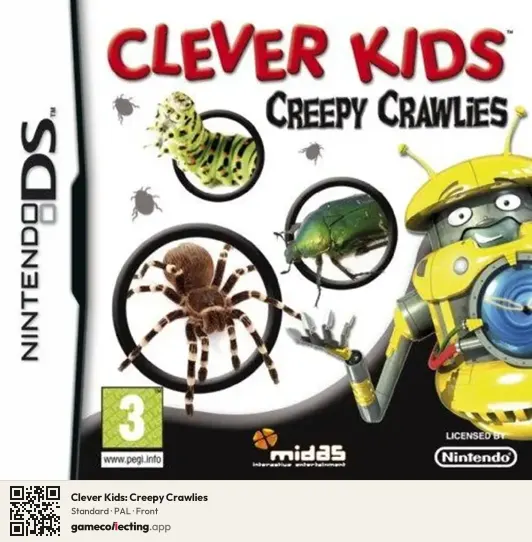 Clever Kids: Creepy Crawlies Nintendo DS, PAL box front