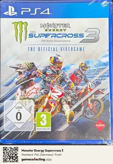 Monster Energy Supercross 3 PlayStation 4, Germany box front