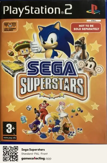 Sega Superstars PlayStation 2, PAL box front
