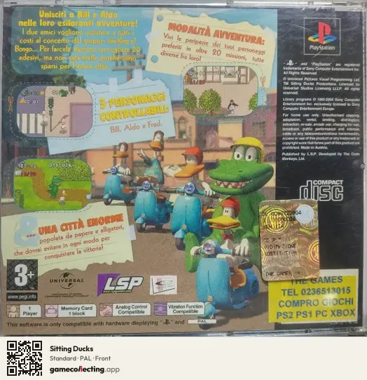 Sitting Ducks PlayStation, PAL box front