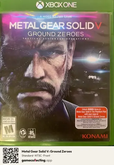 Metal Gear Solid V: Ground Zeroes Xbox One, NTSC box front