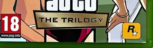 Grand Theft Auto: The Trilogy: The Definitive Edition, the PEGI square on its front
