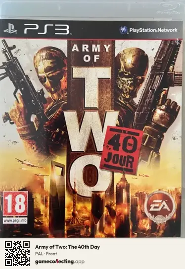 Army of Two: The 40th Day PlayStation 3, PAL box front