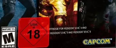 Resident Evil Triple Pack, the USK square on its front