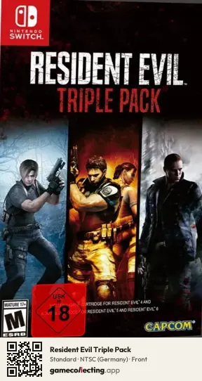 Resident Evil Triple Pack Nintendo Switch, Germany box front