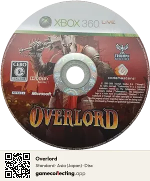 Overlord Xbox 360, Asia disc
