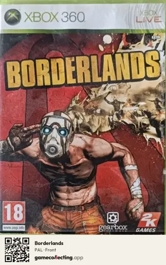 Borderlands Xbox 360, PAL box front