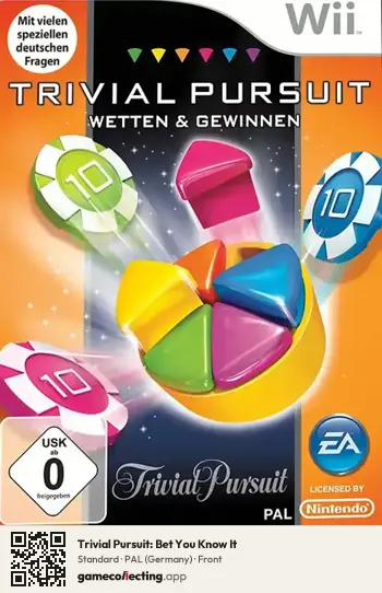 Trivial Pursuit: Bet You Know It Nintendo Wii, Germany box front