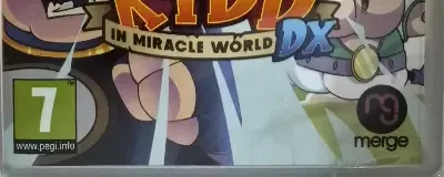 Alex Kidd in Miracle World DX, the PEGI square on its front