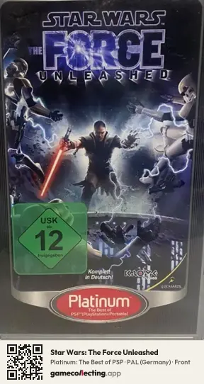 Star Wars: The Force Unleashed PlayStation Portable, Germany box front