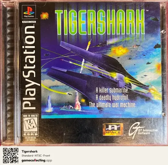 Tigershark PlayStation, NTSC box front