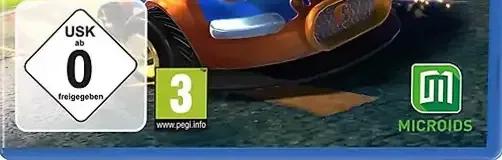 Garfield Kart: Furious Racing, the USK square on its front