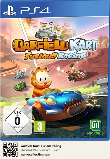 Garfield Kart: Furious Racing PlayStation 4, Germany box front
