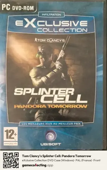 Tom Clancy's Splinter Cell: Pandora Tomorrow Computer, France box front