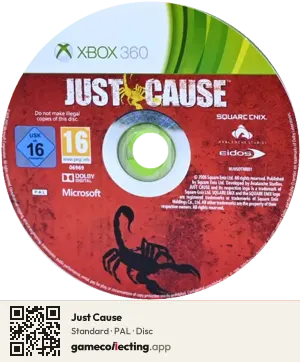 Just Cause Xbox 360, PAL disc