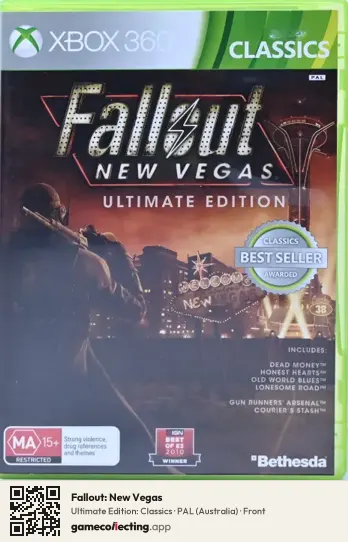 Fallout: New Vegas Xbox 360, Australia box front