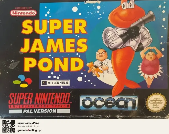 Super James Pond Super Nintendo Entertainment System, PAL box front