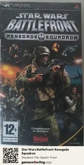 Star Wars Battlefront: Renegade Squadron PlayStation Portable, Spain box front
