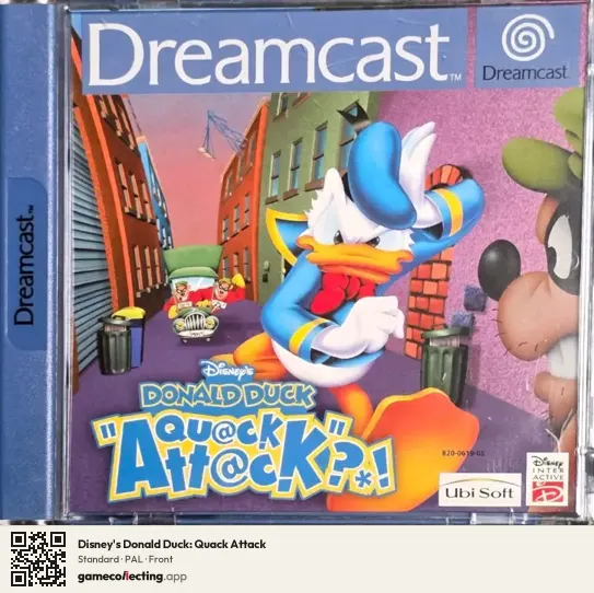 Disney's Donald Duck: Quack Attack Sega Dreamcast, PAL box front