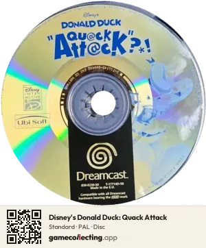 Disney's Donald Duck: Quack Attack Sega Dreamcast, PAL disc