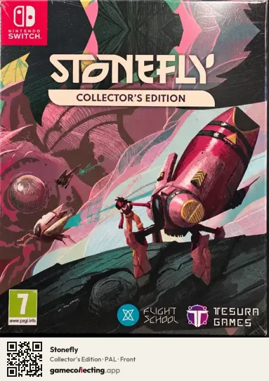 Stonefly Nintendo Switch, PAL box front