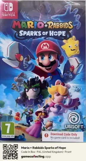 Mario + Rabbids Sparks of Hope Nintendo Switch, United Kingdom box front