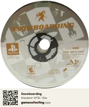 Snowboarding PlayStation, NTSC disc