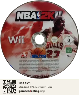 NBA 2K11 Nintendo Wii, PAL disc