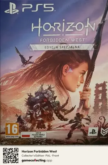 Horizon Forbidden West PlayStation 5, PAL box front
